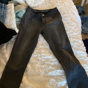 grey jeans